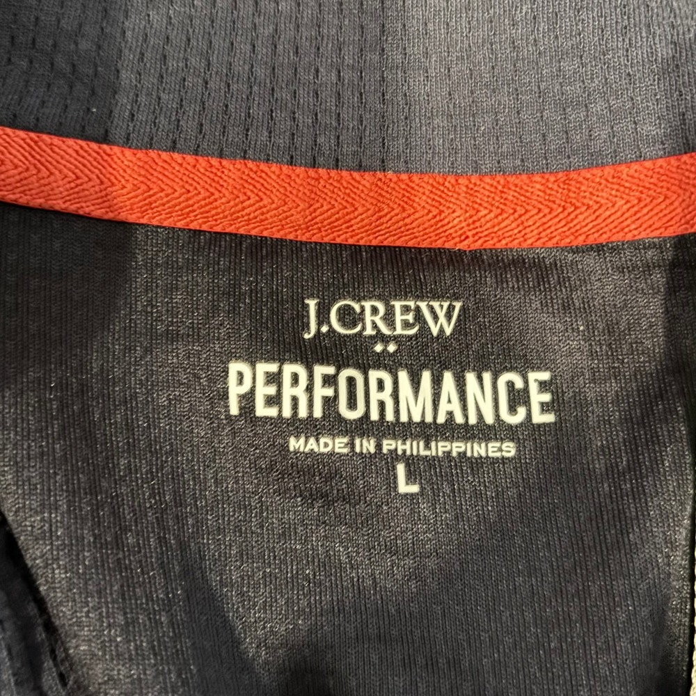 J Crew Mens Quarter Zip Pullover Large Performance Athleisure Gorpcore 21327 - Picture 3 of 9
